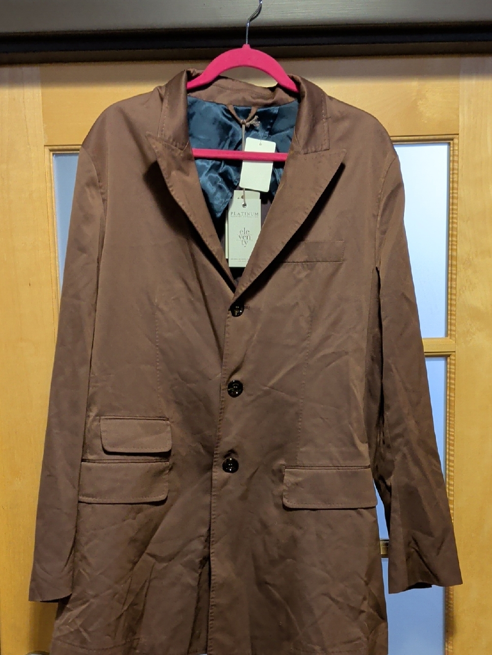 Women's Brown Single-Breasted Coat